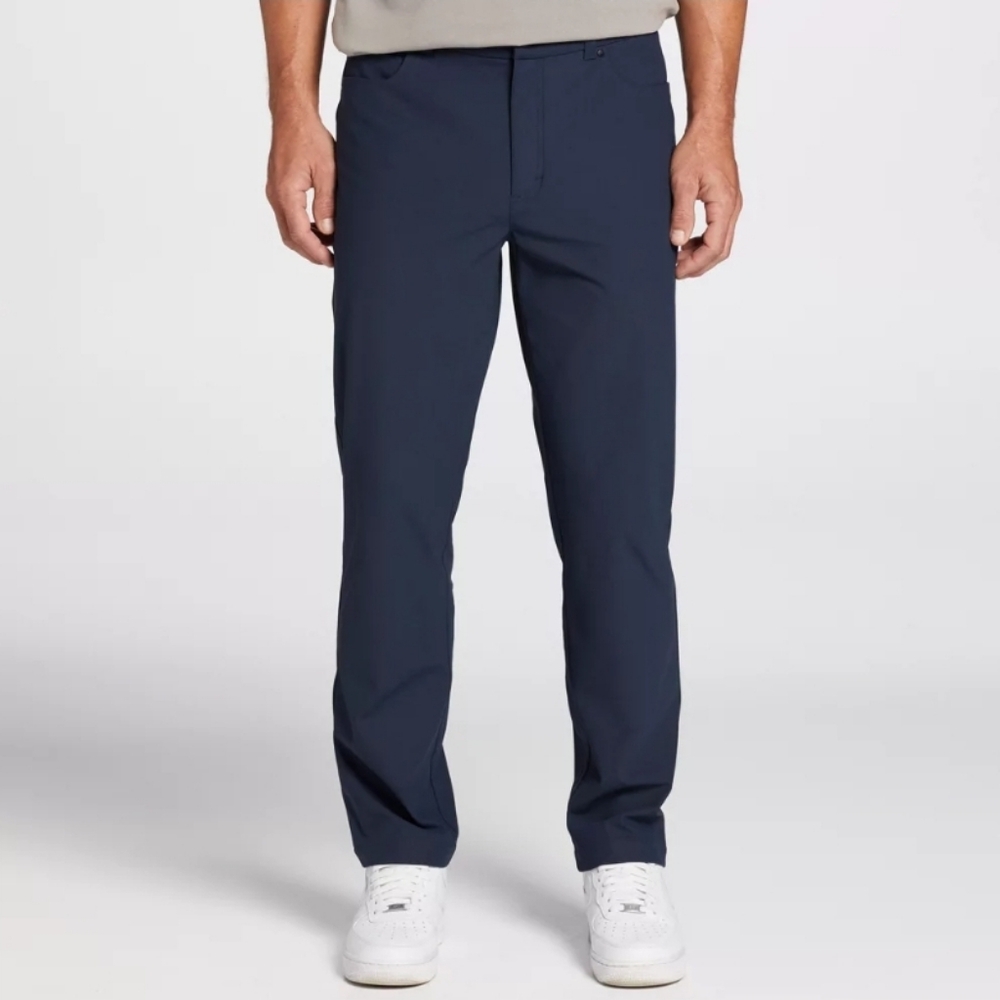 VRST Limitless 5 Pocket Athletic Fit Pants Navy Blue 4 Way Stretch NWT